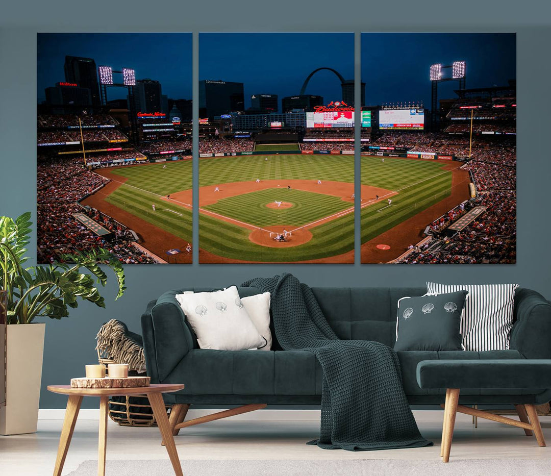 Busch Stadium St Louis Cardinals Stadium Wall Art Canvas Print