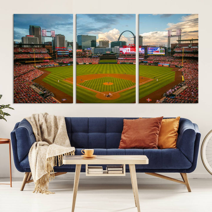 Busch Stadium St Louis Cardinals Stadium Wall Art Canvas Print