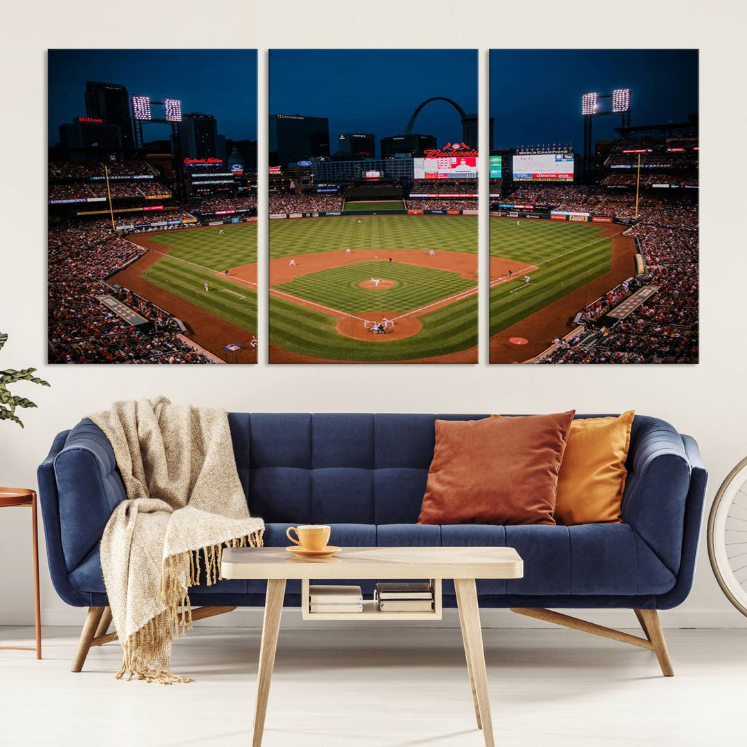 Busch Stadium St Louis Cardinals Stadium Wall Art Canvas Print