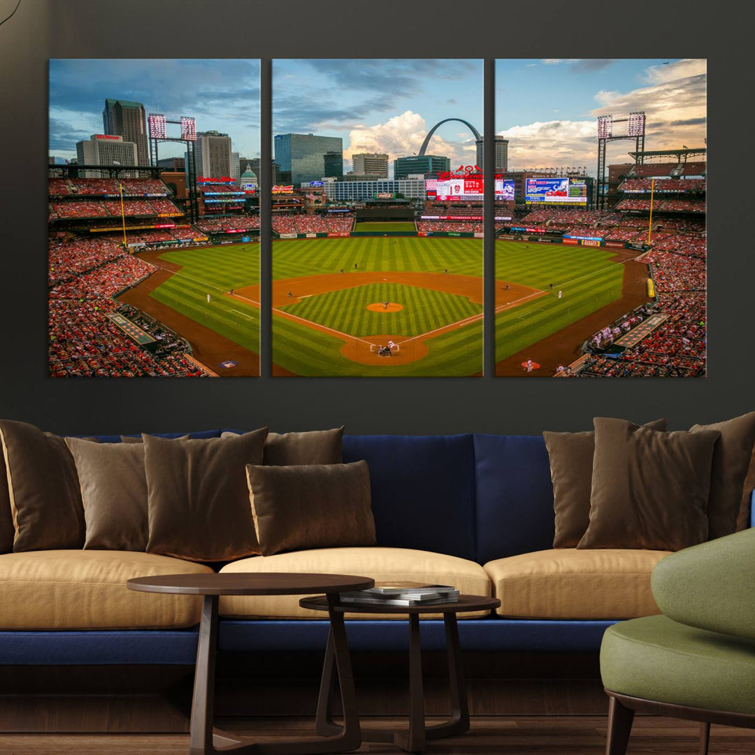 Busch Stadium St Louis Cardinals Stadium Wall Art Canvas Print