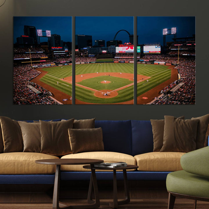 Busch Stadium St Louis Cardinals Stadium Wall Art Canvas Print