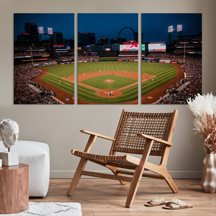 Busch Stadium St Louis Cardinals Stadium Wall Art Canvas Print