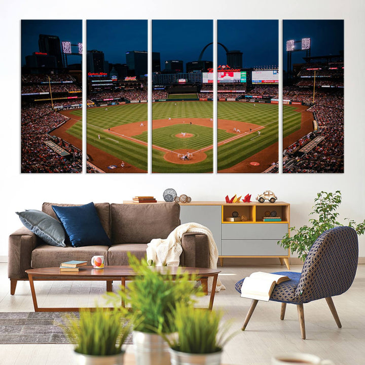 Busch Stadium St Louis Cardinals Stadium Wall Art Canvas Print