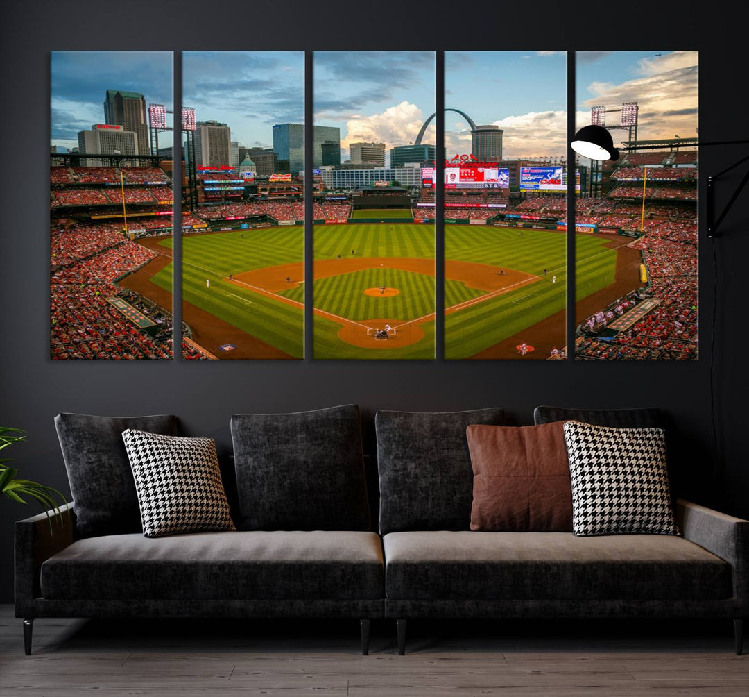 Busch Stadium St Louis Cardinals Stadium Wall Art Canvas Print