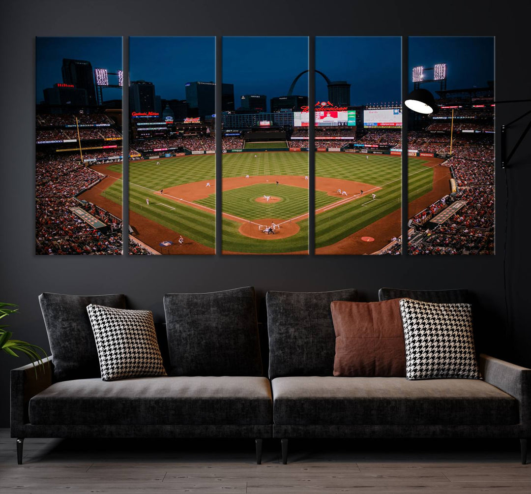 Busch Stadium St Louis Cardinals Stadium Wall Art Canvas Print