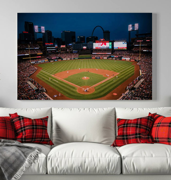 Busch Stadium St Louis Cardinals Stadium Wall Art Canvas Print