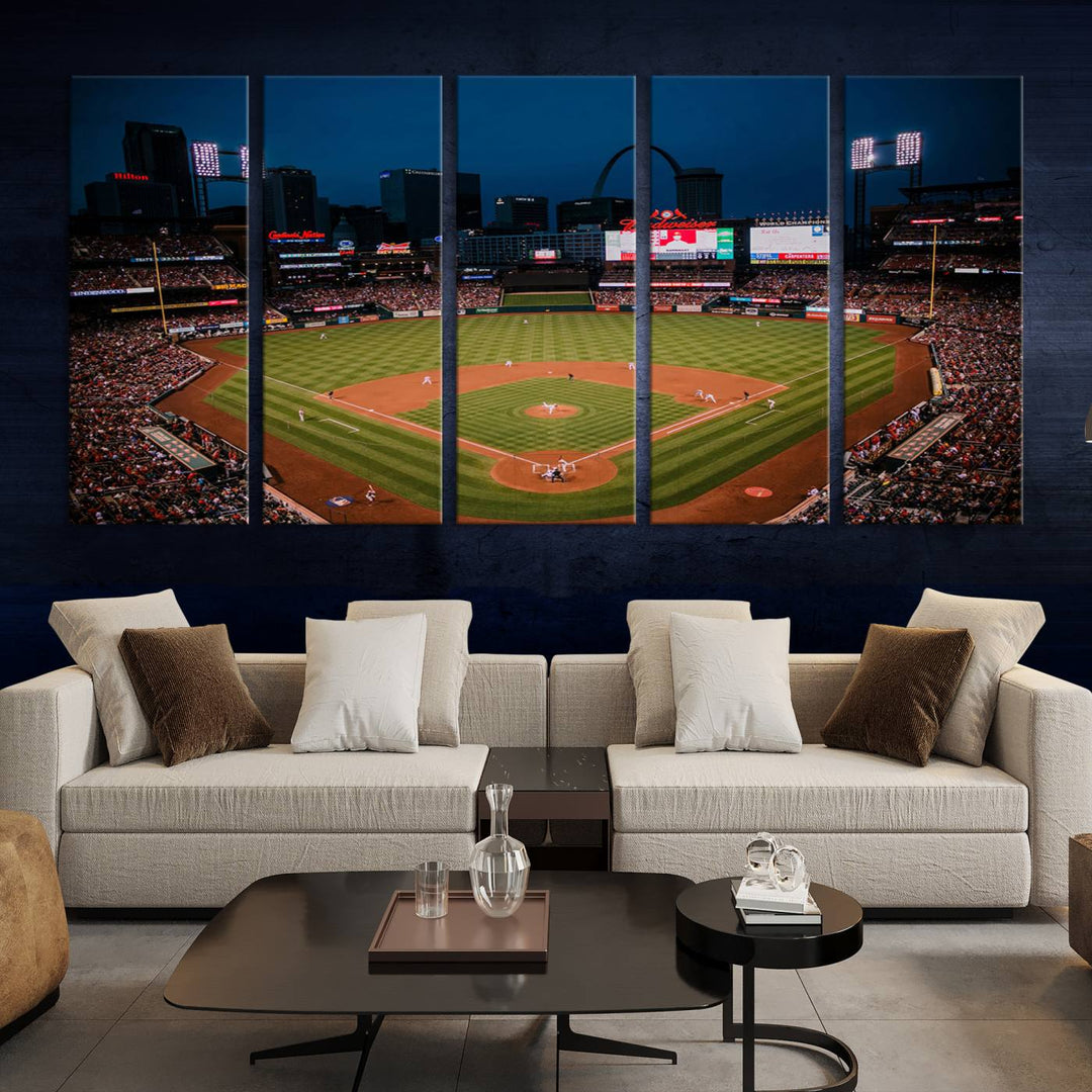 Busch Stadium St Louis Cardinals Stadium Wall Art Canvas Print