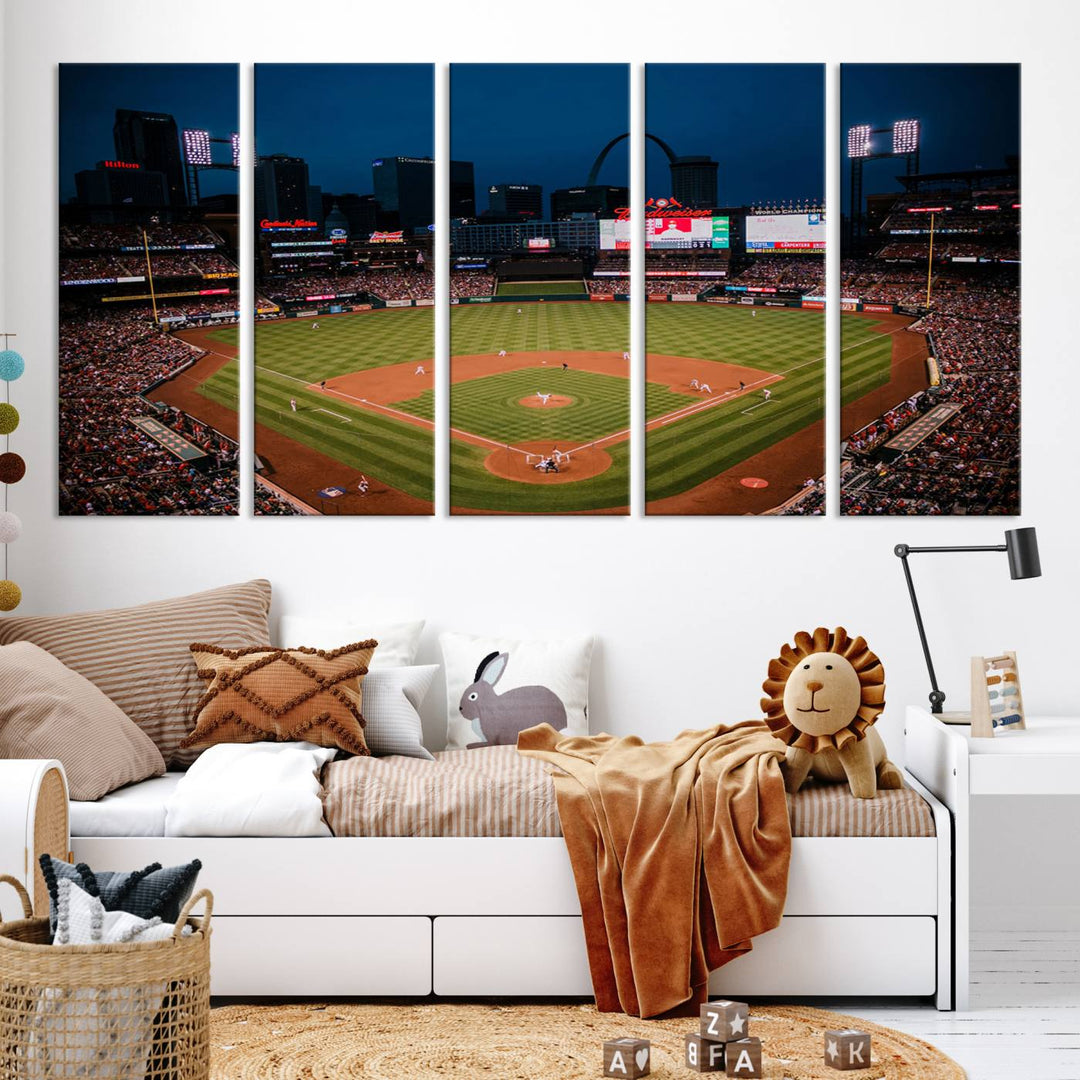 Busch Stadium St Louis Cardinals Stadium Wall Art Canvas Print