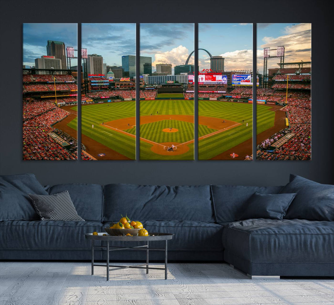 Busch Stadium St Louis Cardinals Stadium Wall Art Canvas Print