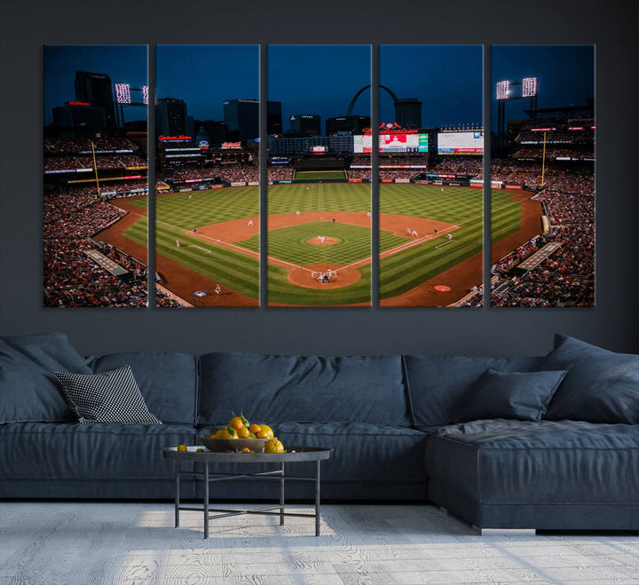 Busch Stadium St Louis Cardinals Stadium Wall Art Canvas Print