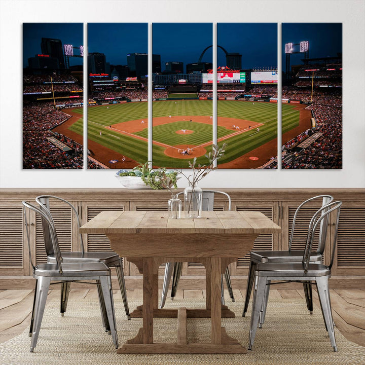 Busch Stadium St Louis Cardinals Stadium Wall Art Canvas Print