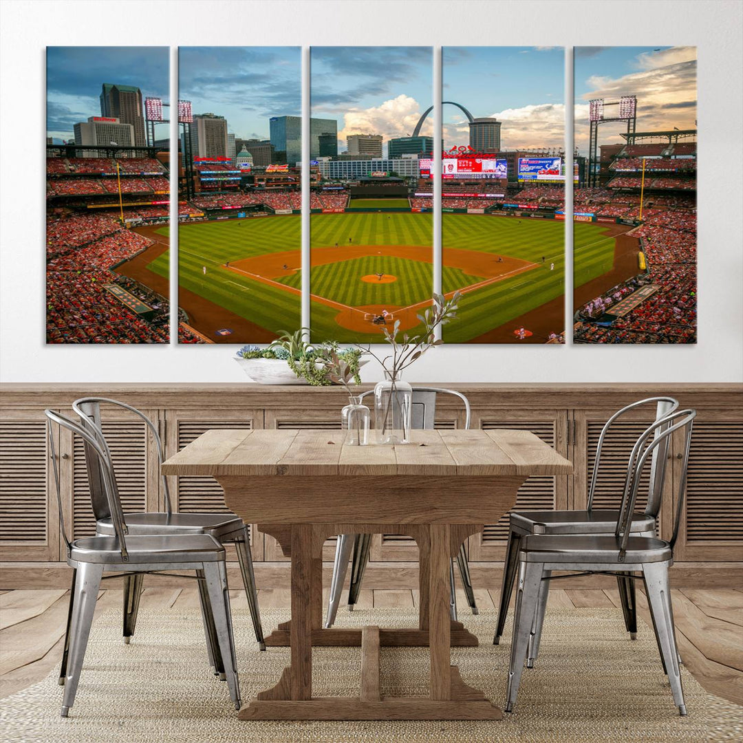 Busch Stadium St Louis Cardinals Stadium Wall Art Canvas Print