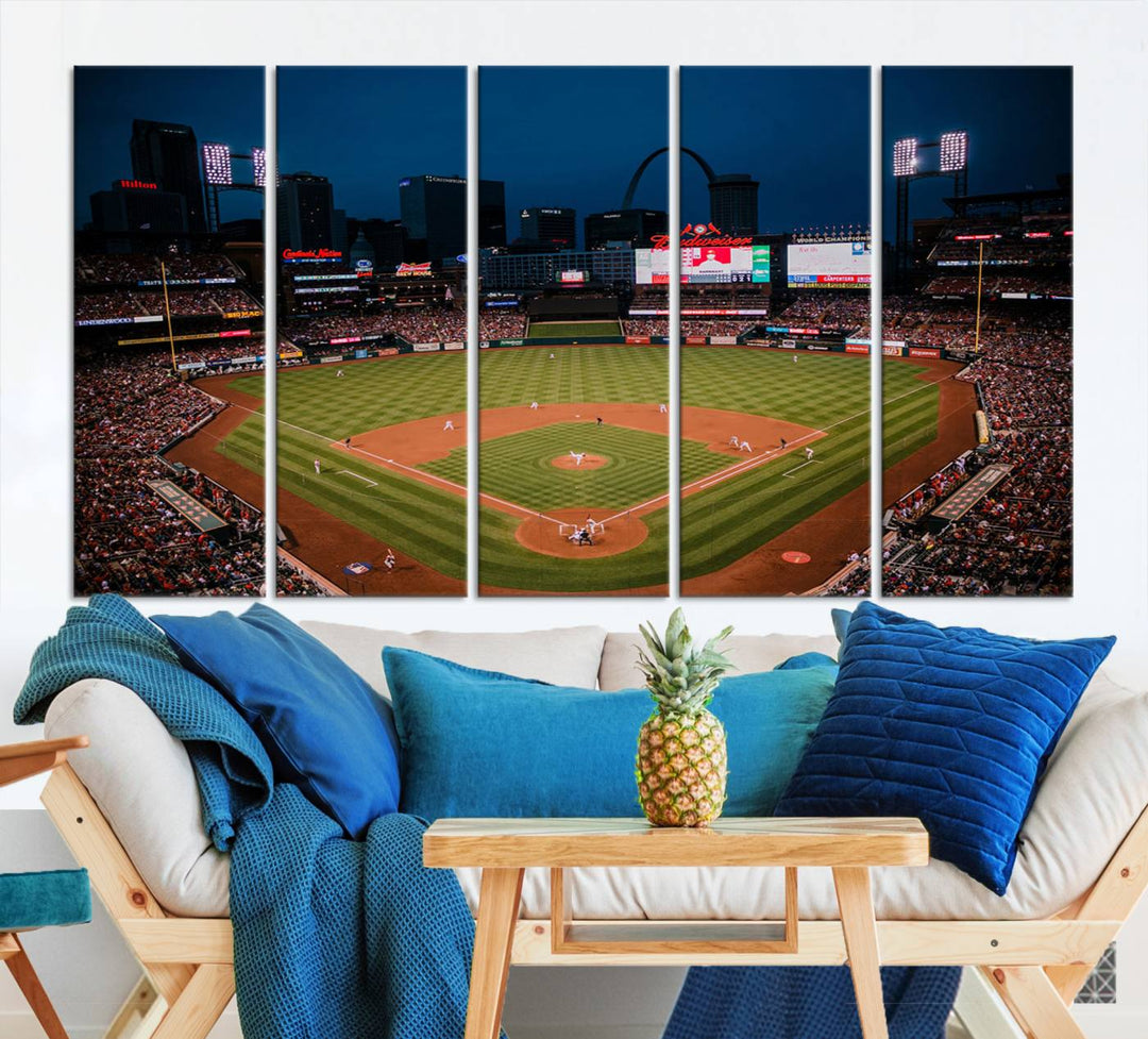 Busch Stadium St Louis Cardinals Stadium Wall Art Canvas Print