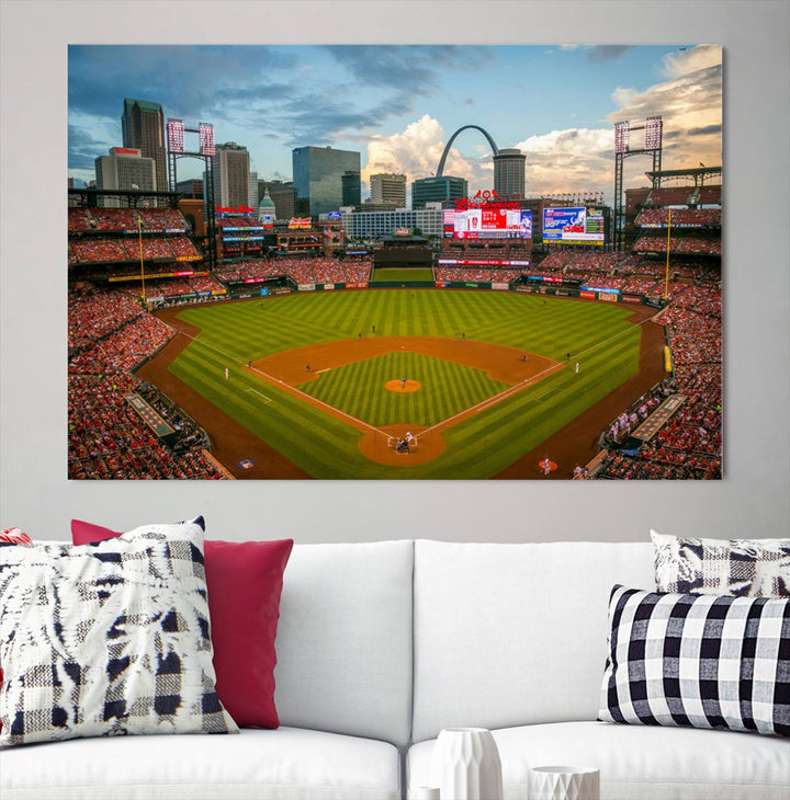 Busch Stadium St Louis Cardinals Stadium Wall Art Canvas Print