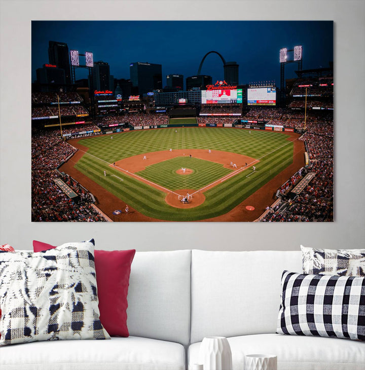 Busch Stadium St Louis Cardinals Stadium Wall Art Canvas Print