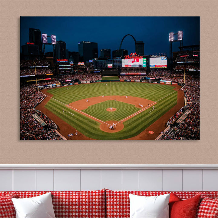 Busch Stadium St Louis Cardinals Stadium Wall Art Canvas Print