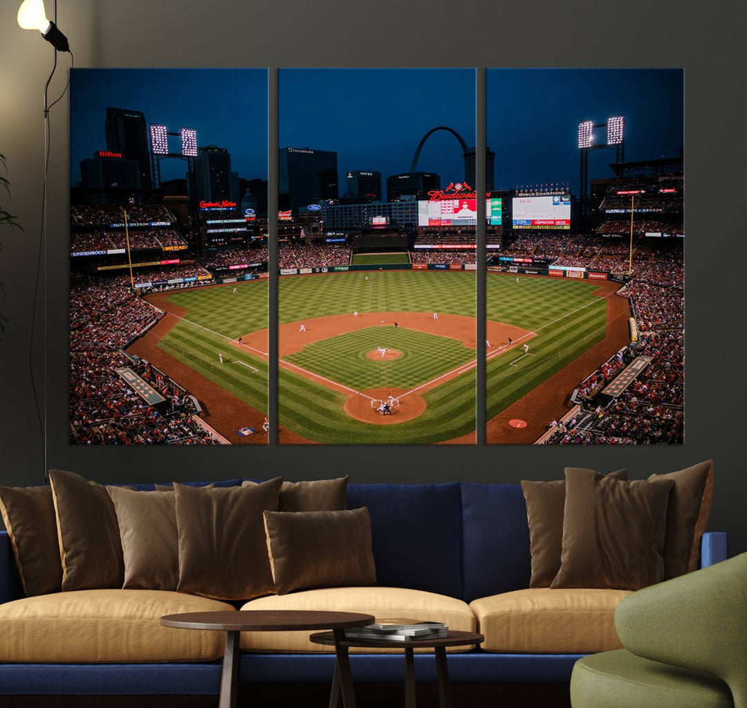 Busch Stadium St Louis Cardinals Stadium Wall Art Canvas Print