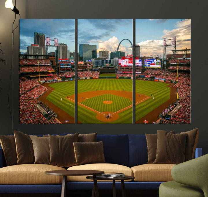 Busch Stadium St Louis Cardinals Stadium Wall Art Canvas Print