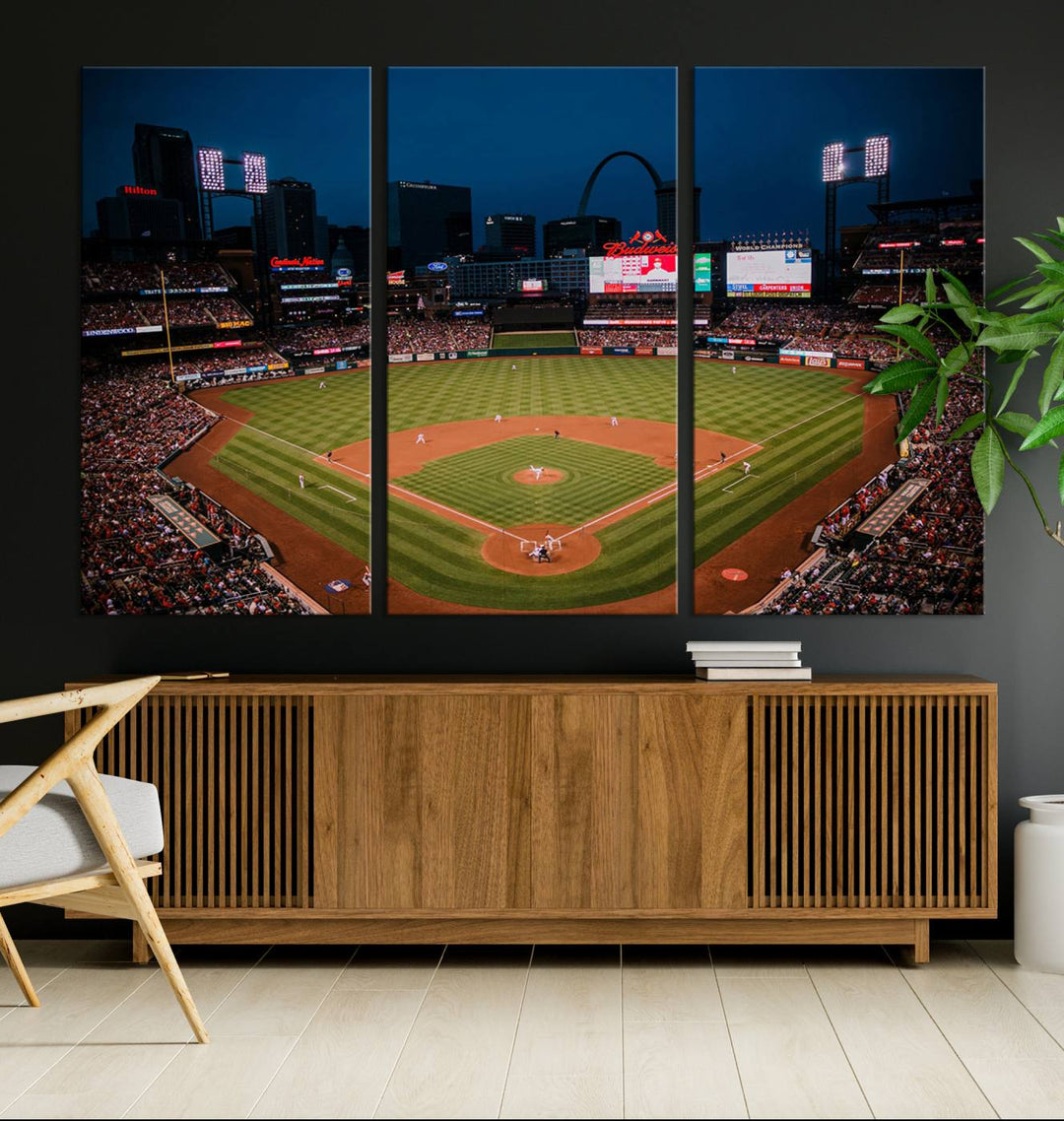 Busch Stadium St Louis Cardinals Stadium Wall Art Canvas Print