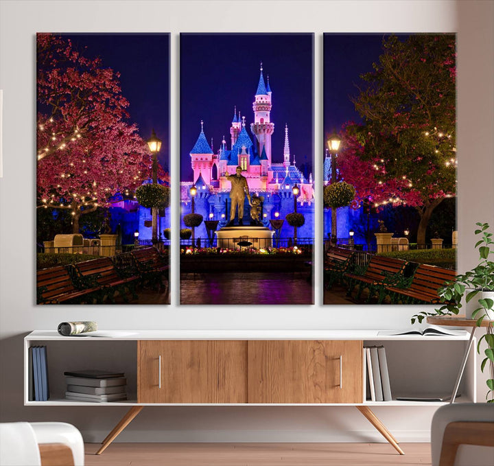 Castle Large Wall Art Disney Magic Kingdom Kids Room Decoration Disney World Print