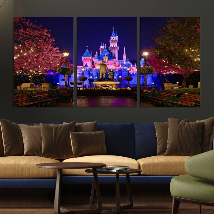 Castle Large Wall Art Disney Magic Kingdom Kids Room Decoration Disney World Print