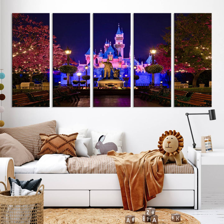 Castle Large Wall Art Disney Magic Kingdom Kids Room Decoration Disney World Print