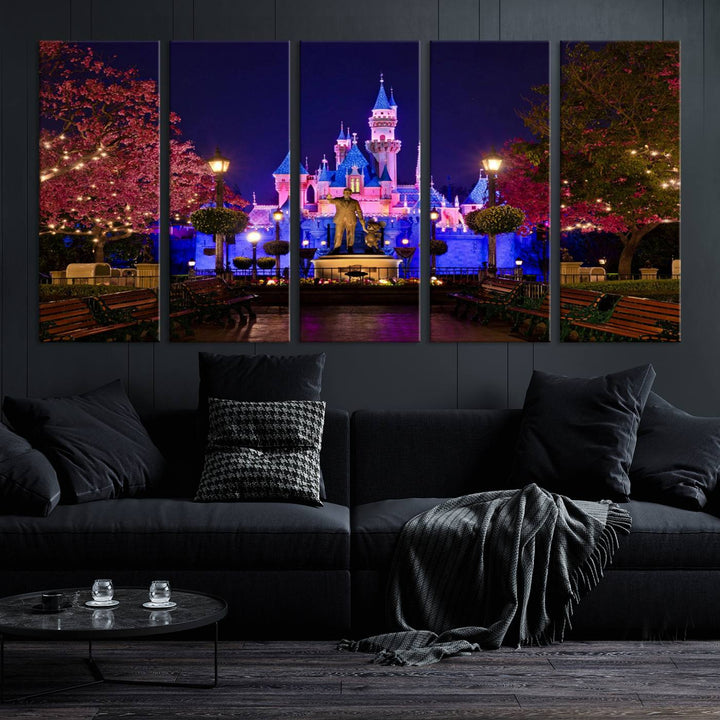 Castle Large Wall Art Disney Magic Kingdom Kids Room Decoration Disney World Print