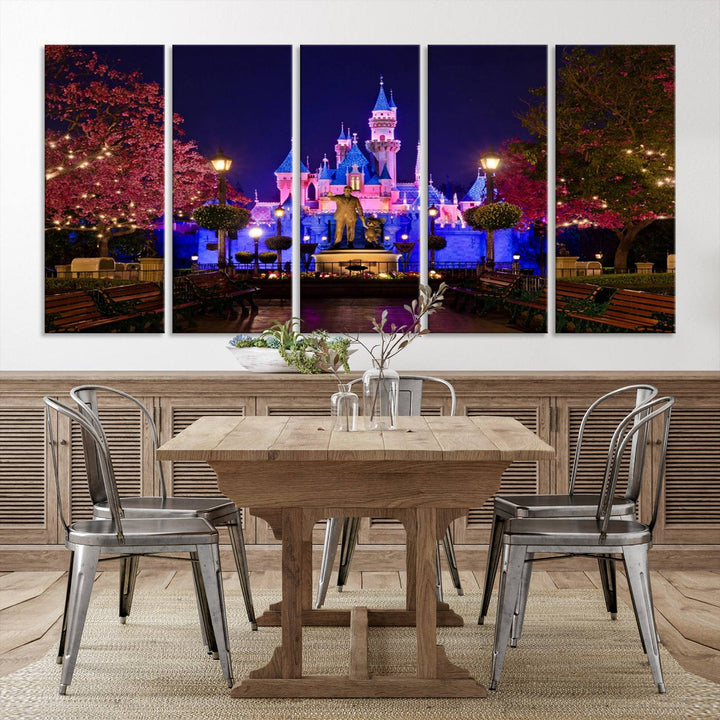 Castle Large Wall Art Disney Magic Kingdom Kids Room Decoration Disney World Print