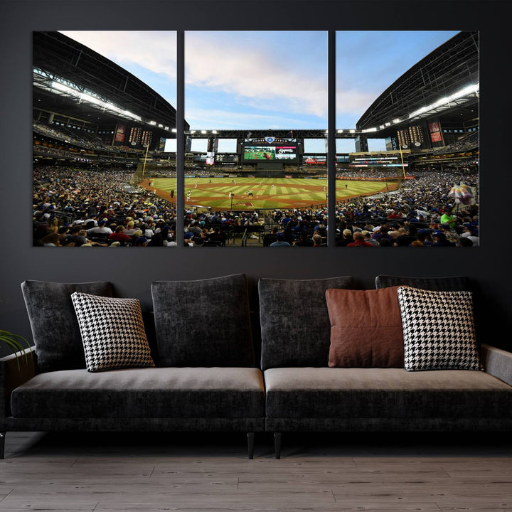 Chase Field Arizona Diamondbacks Stadium Wall Art Canvas Print