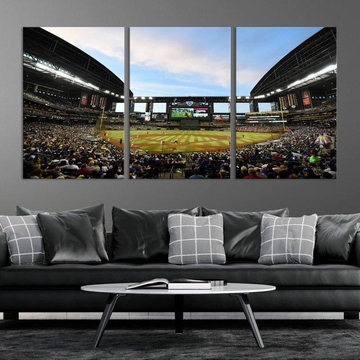 Chase Field Arizona Diamondbacks Stadium Wall Art Canvas Print