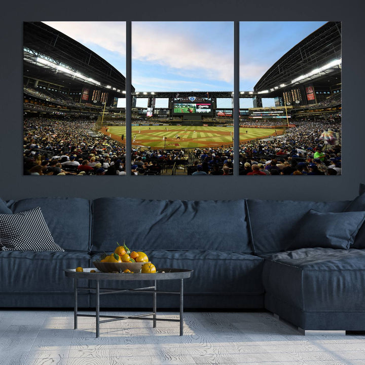 Chase Field Arizona Diamondbacks Stadium Wall Art Canvas Print