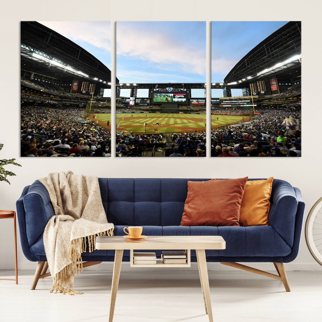 Chase Field Arizona Diamondbacks Stadium Wall Art Canvas Print