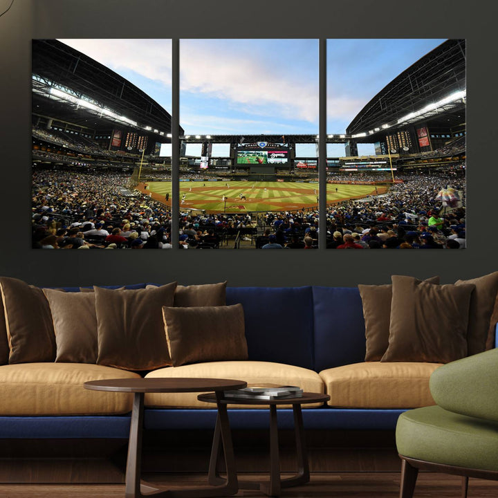 Chase Field Arizona Diamondbacks Stadium Wall Art Canvas Print