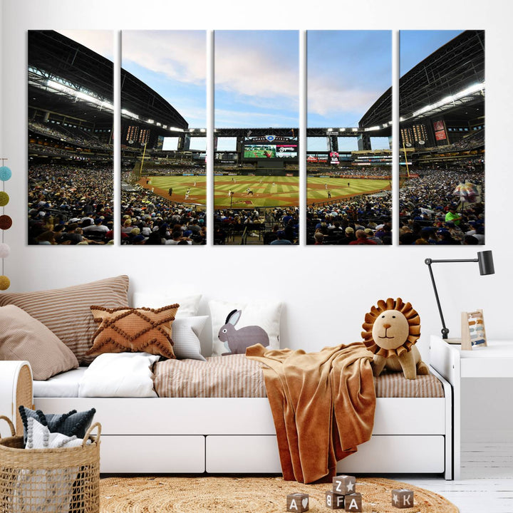 Chase Field Arizona Diamondbacks Stadium Wall Art Canvas Print