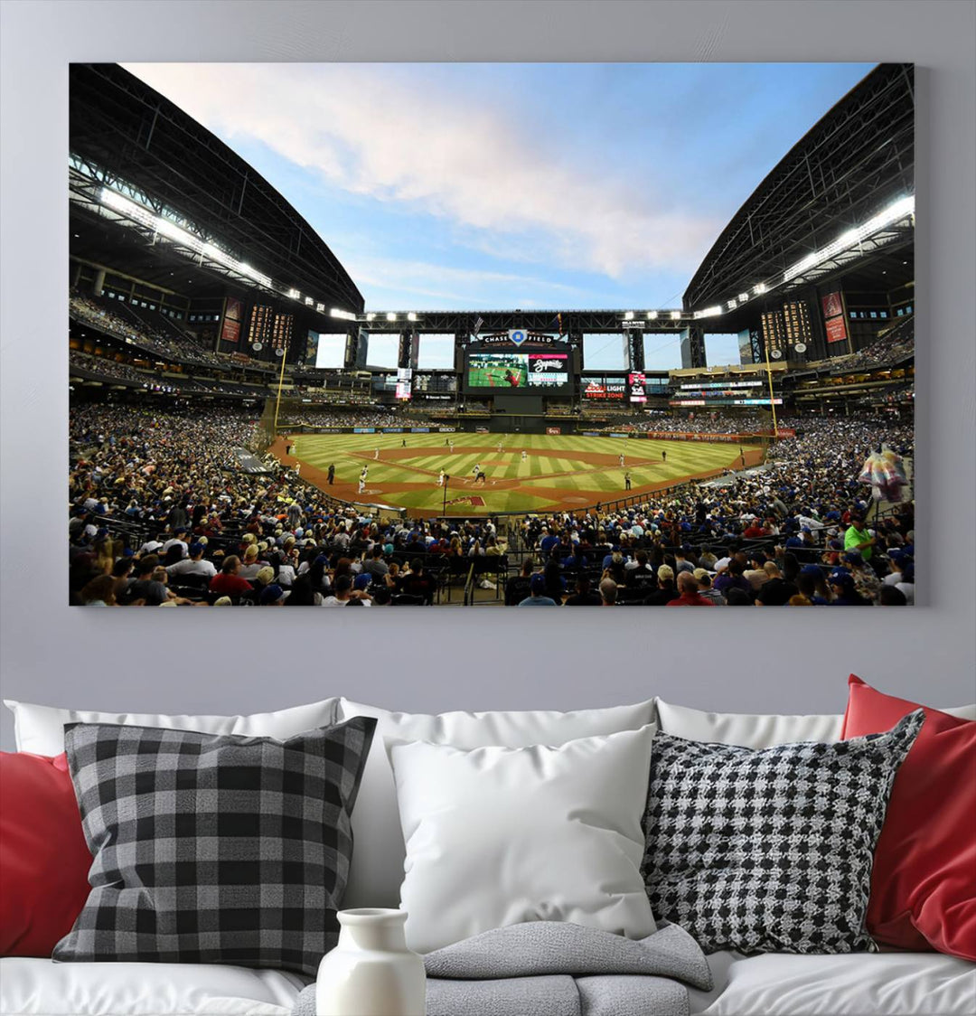 Chase Field Arizona Diamondbacks Stadium Wall Art Canvas Print