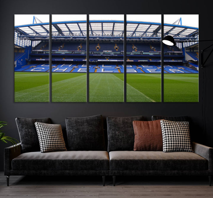 Chelsea Stadium Wall Art Stamford Bridge Canvas Print Soccer Fan Gift