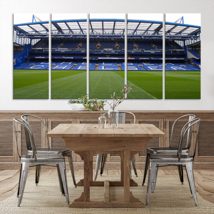 Chelsea Stadium Wall Art Stamford Bridge Canvas Print Soccer Fan Gift