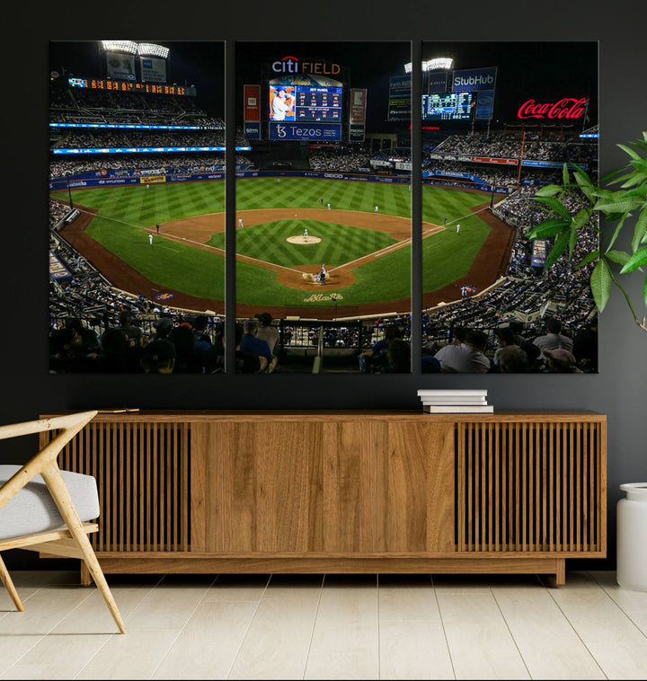 Citi Field Stadium Wall Art Canvas Print