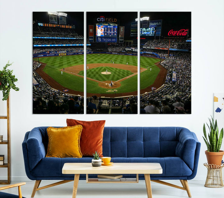 Citi Field Stadium Wall Art Canvas Print