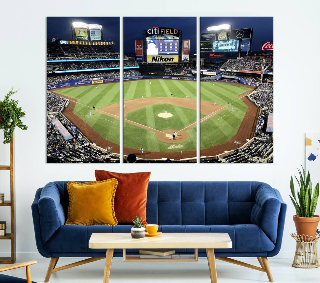 Citi Field Stadium Wall Art Canvas Print