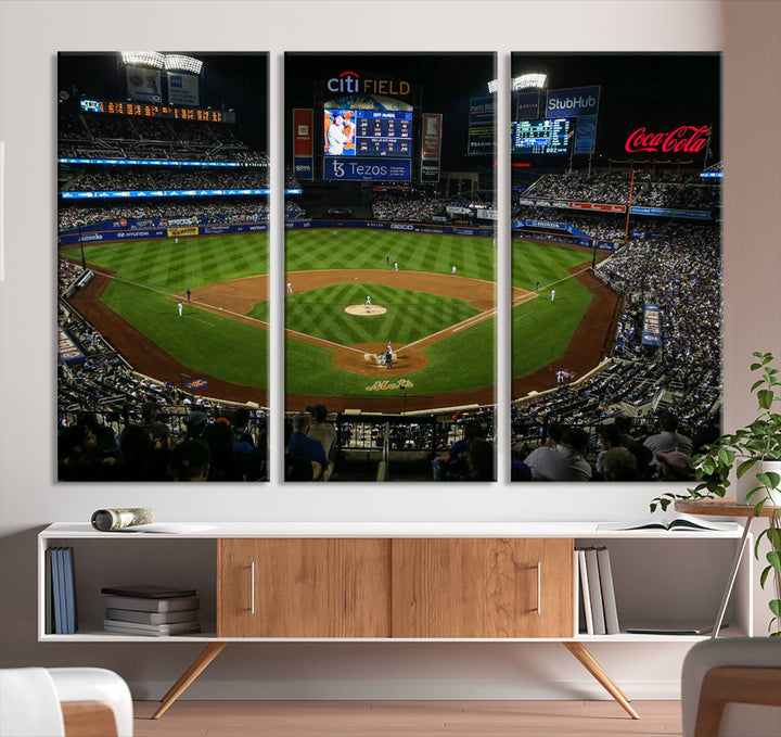 Citi Field Stadium Wall Art Canvas Print