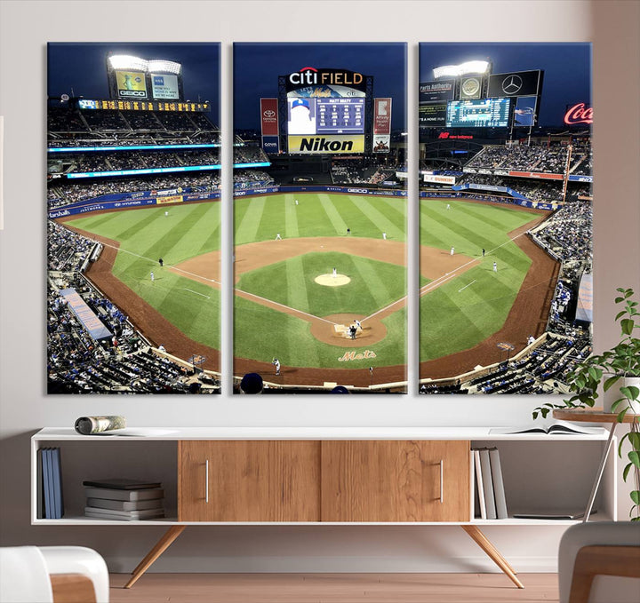 Citi Field Stadium Wall Art Canvas Print