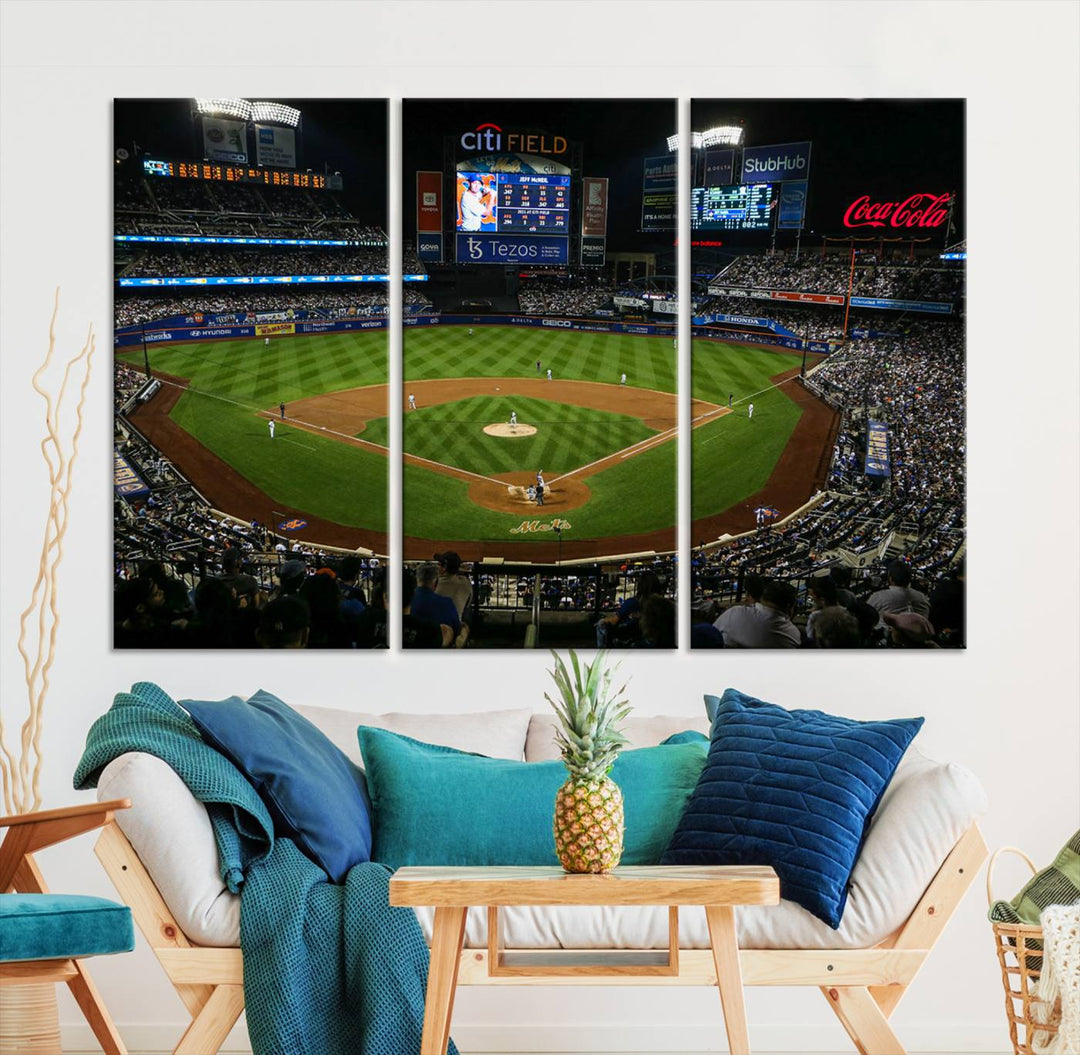 Citi Field Stadium Wall Art Canvas Print