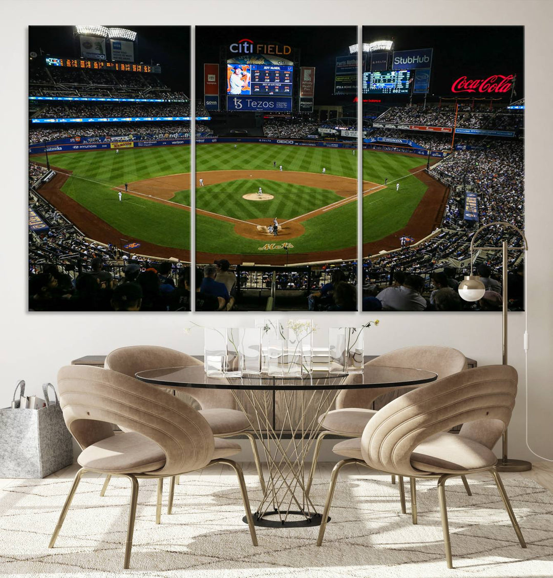 Citi Field Stadium Wall Art Canvas Print