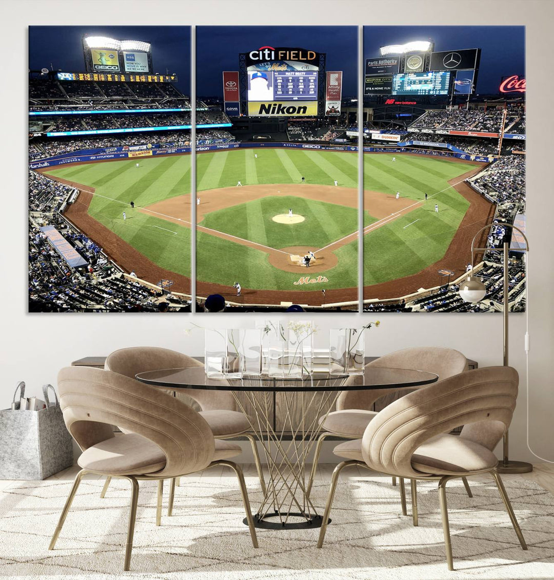 Citi Field Stadium Wall Art Canvas Print