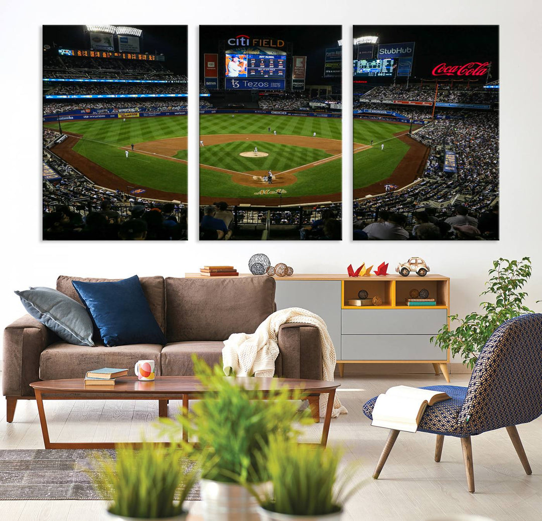 Citi Field Stadium Wall Art Canvas Print