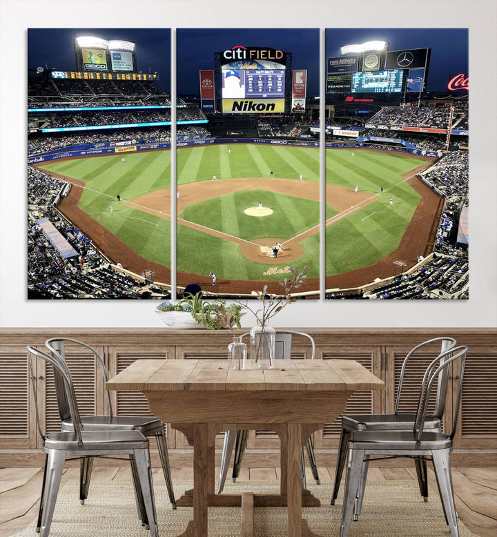 Citi Field Stadium Wall Art Canvas Print