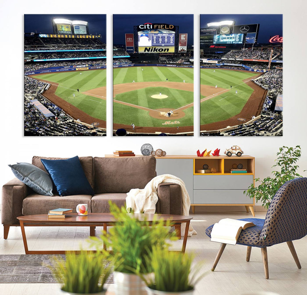 Citi Field Stadium Wall Art Canvas Print