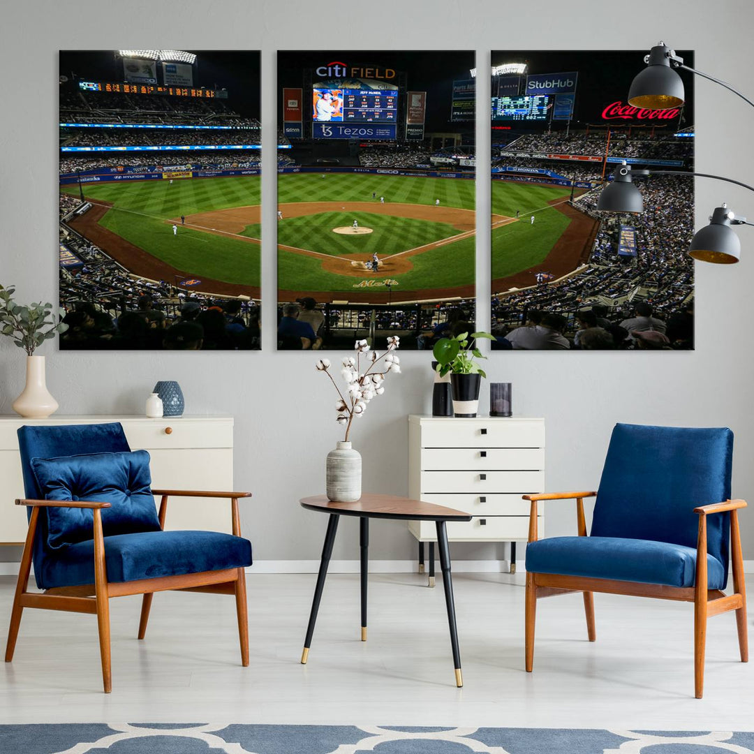 Citi Field Stadium Wall Art Canvas Print