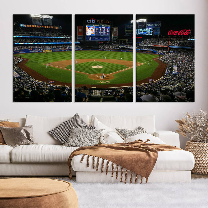 Citi Field Stadium Wall Art Canvas Print